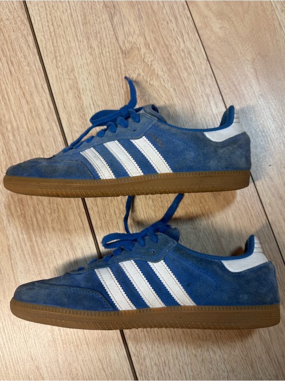 Men’s Adidas Sambas Blue Bird - Picture 4 of 7